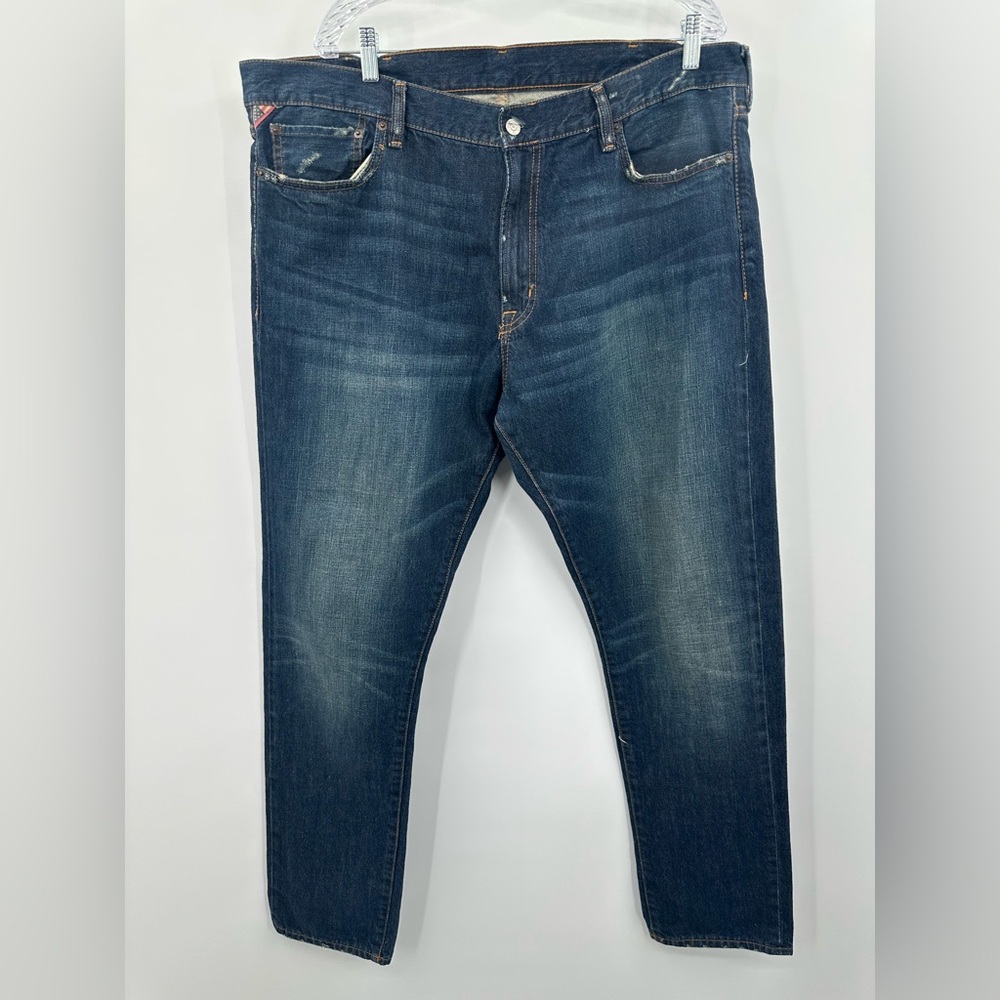 Denim & Supply Ralph Lauren Tapered Straight Jeans Mens 40X32 Low Rise Blue